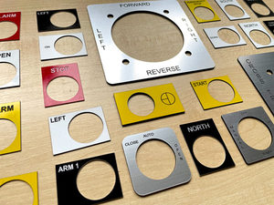 Placa de Identificación Personalizada de Acero Inoxidable para Máquina de Corte, Placa de Legendación, Etiquetas Metálicas de Recordatorio de ENCENDIDO/APAGADO - Product Image 2