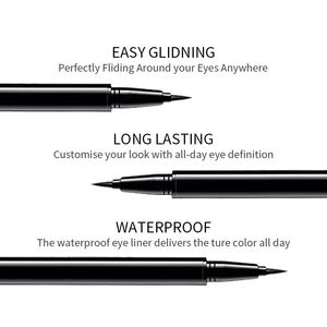 थोक वाटरप्रूफ गंध प्रमाण लंबे समय तक चलने वाले काले eyeliner पेन निजी लेबल गहरे भूरे रंग की पतली आंख लाइनर पेन - Product Image 3