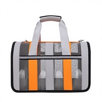 Sac de transport pliable pour animaux de compagnie, grand espace, respirant, en maille Oxford, pour chat et chien, idéal pour l'extérieur