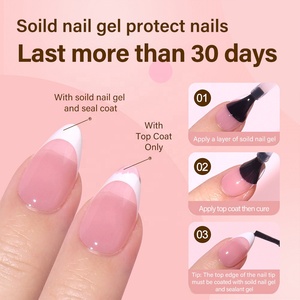 240 <span class=keywords><strong>Uñas</strong></span> Postizas Realistas con Logotipo Personalizado al por Mayor, <span class=keywords><strong>Uñas</strong></span> Postizas Cortas Cuadradas <span class=keywords><strong>Decoradas</strong></span> con Punta Francesa Blanca - Product Image 3