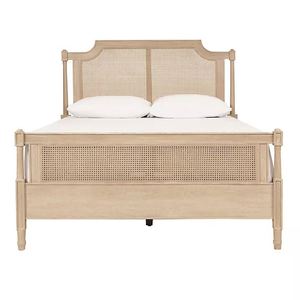Lit en bois massif de style américain, lit en osier de style campagnard - Directement de l'usine avec personnalisation disponible - Product Image 2