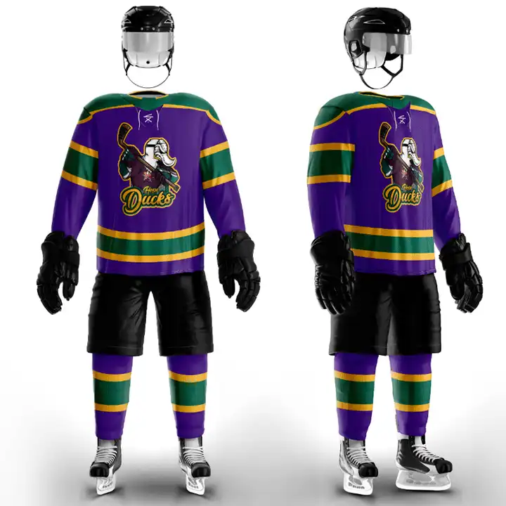 Wholesale cheap make personalized your own team purple anaheim ducks  practice blank hockey jersey From m.