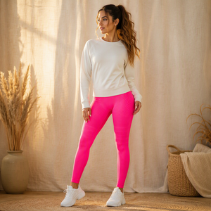 <span class=keywords><strong>Leggings</strong></span> Sportivi in Spandex/Nylon con Stampa a Quadri, <span class=keywords><strong>Vita</strong></span> <span class=keywords><strong>Alta</strong></span>, Morbidi, Elasticizzati in 4 Direzioni, per <span class=keywords><strong>Fitness</strong></span> e Yoga - Product Image 5