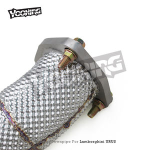Système d'échappement droit OEM pour <span class=keywords><strong>Lamborghini</strong></span> URUS 4.0 2018-2019 en acier inoxydable avec downpipe et bouclier thermique - Product Image 3