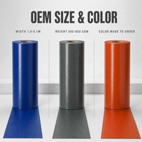 Bâche latérale pour remorque en tissu PVC enduit 850 GSM, ignifuge EN 13501, imperméable et anti-âge pour couverture de camion