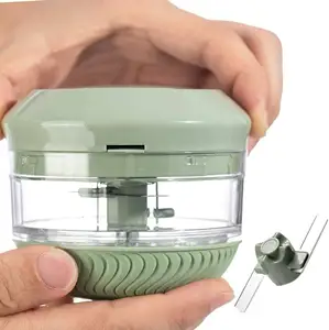 Aksesoris dapur gadget peralatan dapur pemotong sayuran makanan chopper satu sentuhan bawang putih tekan
