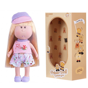 Muñeca <span class=keywords><strong>de</strong></span> Patata <span class=keywords><strong>de</strong></span> 24 CM con Atuendos <span class=keywords><strong>de</strong></span> Temporada, Muñeca Kawaii para Vestir, Pelo Largo, Juguete Coleccionable <span class=keywords><strong>de</strong></span> Diseño, Regalo para Niñas, Decoración para el Hogar y Escritorio - Product Image 2