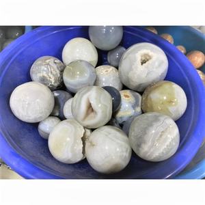 ลูกบอลหินอาเกตดรูซี่ธรรมชาติทำมือ ขายส่ง หินหยกเรกิ งานฝีมือ หินประดับตกแต่ง หินมงคลตามหลักฮวงจุ้ย หินนำโชค - Product Image 5