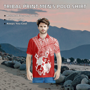 Venta Directa al por Mayor, Camiseta de Manga Corta para Hombre, Antiarrugas, Estilo Polinesio, Samoano, Tongano, Tribal, Personalizada, a la Moda, Informal, Transpirable - Product Image 2
