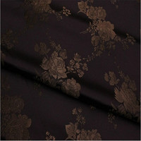 Traditionelle elegante schwere Seide Brokat Stoff Poly Brown Blumen glänzend wunderbar für Frauen Stoff Home Textile Sofa Vorhang