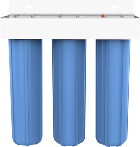 Filtros de Agua al por Mayor Big Blue Triple para Toda la Casa 20" x 4.5" de Acero Inoxidable, Portátiles, Manuales, para Bacterias, Metales Pesados, Uso Exterior, RO - Product Image 4