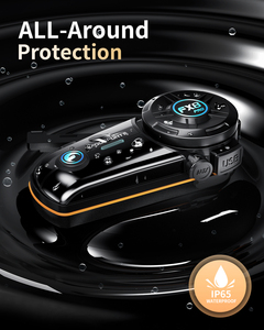 Fodsports หมวกกันน็อคกันน้ำ10ผู้ขับขี่รถจักรยานยนต์อินเตอร์คอม FX8โปร BT5.0มอเตอร์ไซค์อินเตอร์คอมอุปกรณ์เสริม - Product Image 6