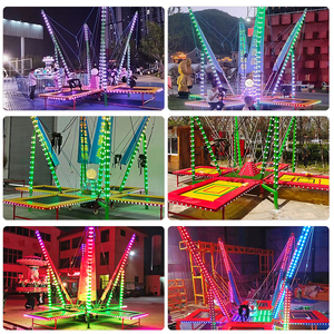 2024 nouveau trampoline saut à l'élastique manèges trampoline avec lumières à vendre - Product Image 5