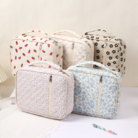 Grande housse de protection pour Bible en coton pour femmes, multi-usages et portable, avec motif floral, poche zippée et poignée, utilisable toute l'année