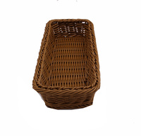 Beste prijs PP Rattan keuken bestekmand Modern Scandinavisch design Waterdicht Duurzaam Wasbaar Handgeweven Ruimtebesparend Mes