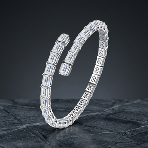 Zanlong US Warehouse Ship No Tariffs 4mm Moissanite Claw Setting GRA Certified Tennis <b>Bracelet</b> S925 <b>Silver</b> - Product Image 3