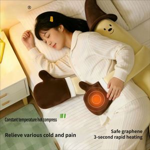Oreiller de sommeil pour filles et femmes enceintes, avec compression chaude apaisante pour les jambes et le ventre, en coton avec rembourrage en coton PP, forme banane - Product Image 5
