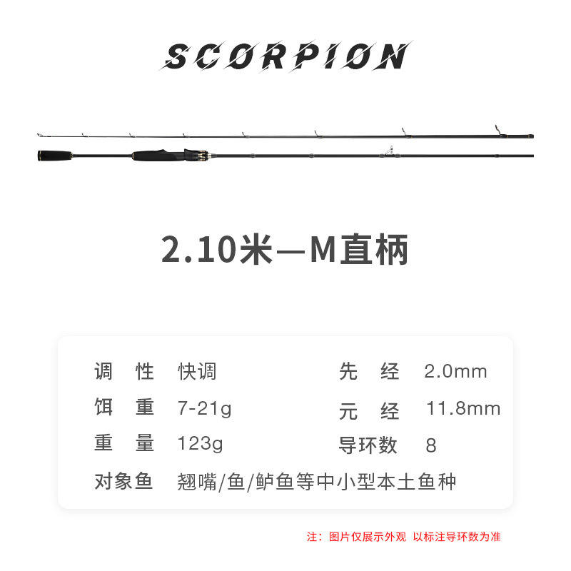 Manche droit 21m-m dureté-scorpion doré