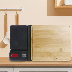 3KG Großhandel Holz wiederauf ladbare digitale Lebensmittel Kochen Back waage Schneide brett digitale Küchen waage - Product Image 5