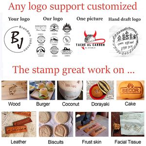 Gâteau chaud cuisson fer dessin animé marque fer brûlant gaufrage chauffage cuisson <span class=keywords><strong>cuivre</strong></span> cannelé moule bricolage timbre Logo estampage à chaud gâteau outil - Product Image 3