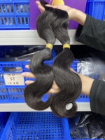RXHAIR Cabello Humano 100% Natural al por Mayor para Trenzas, Cabello Super Double Drawn a Granel, Trenzas Boho, Ondulado, Abundante y Grueso # 1b