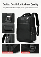 Sac à dos pour ordinateur portable 15,6 pouces, multi-compartiments, durable, avec logo personnalisé, en polyester imperméable et antivol, Oxford, pour affaires