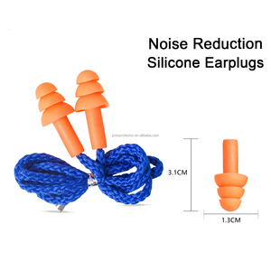 Bouchons d'oreilles en silicone souple réutilisables pour le sommeil, réduisant le bruit, avec système d'enfoncement et caractéristiques de sécurité, vente en gros - Product Image 5