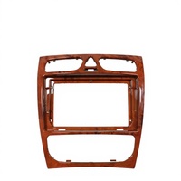 Cadre Android pour voiture en bois grainé de qualité supérieure, 9 pouces, pour Mercedes CLK-Class W209 2002-2006
