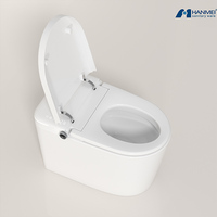 Toilette automatique en céramique intelligente Guangdong Inodoro Inteligente avec siège chauffant télécommandé et garantie de 5 ans