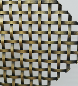 Grille tissée en métal bronze vieilli - <span class=keywords><strong>Insert</strong></span> décoratif de style rétro pour portes d'armoires et façades de rangements - Product Image 4