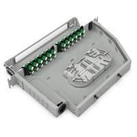 Swing Rackmount 19 pouces 1U 2U ODF boîtier 5G 24/48/96 Port Cadre de distribution utilisé 24 Core Rotary Fiber Patch Optic FC