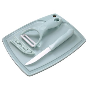 Juego de cuchillos de cerámica de 3 piezas, diseño ligero para cocina, juego de peladores y tablas de cortar - Product Image 5