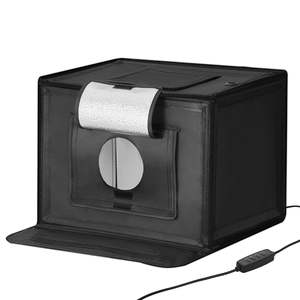 DB Wholesale Mini 12 "x 12" LED Photo Studio Light Box 3000-5600K Temperaturas de 3 colores ajustables para fotografía de productos - Product Image 1