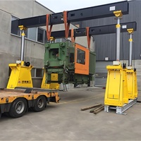 Grue à portique de levage de bateau de voyage mobile Grue à portique hydraulique robuste pour l'extérieur 80ton 100ton