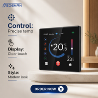 Thermostat numérique 230V pour chauffe-eau, système de chauffage de l'eau, régulateur de température mural