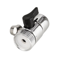 Robinet de salle de bain et de cuisine HI-TEK Modèle HB-FL008 en alliage de zinc chromé à commande manuelle, avec adaptateur de robinet et inverseur de débit