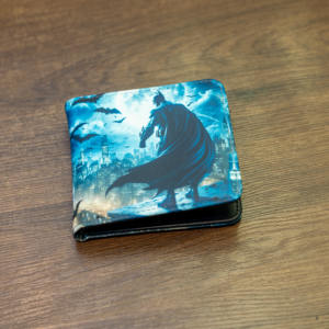 Cartera de Trabajo de PU con Diseño de Superhéroe <span class=keywords><strong>Batman</strong></span>, Impresión Digital Hecha a Mano, Cierre Abierto, Portátil, Corta, Promocional - Product Image 2