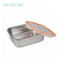 Boîte de conservation alimentaire portable moderne en acier inoxydable, étanche et hermétique, pour salades fraîches, micro-ondable, boîte à lunch