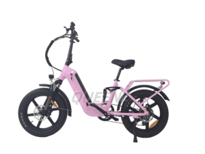 Bicicleta Eléctrica Híbrida 2026 Hot de 20 Pulgadas con Cuadro Bajo, Neumáticos Anchos y Suspensión Completa para Adultos - Product Image 6