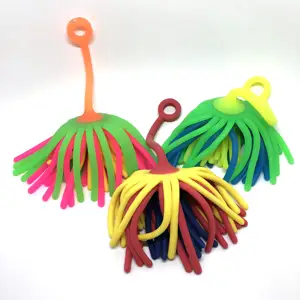 Fronte di sorriso Palla Palla di Promozione del Giocattolo Medusa <span class=keywords><strong>Yoyo</strong></span> Noddle Sfera Animale di Gomma TPR Soffici Noodle Palla - Product Image 1