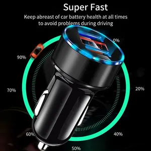 Caricatore USB Doppio con Display LED e Voltmetro 3.1A per <span class=keywords><strong>Presa</strong></span> <span class=keywords><strong>Accendisigari</strong></span> Auto 12-24V - Product Image 3