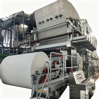 Ligne de production automatique de papier toilette et de papier sanitaire type 1880, 500 m/min, 13-30 g/m², moteur Schneider PLC, capacité de 15 tonnes/jour