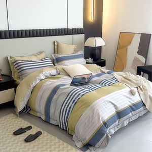 Set di biancheria da letto 4 pezzi con motivo stampato in cotone 100% intelligente originale - Product Image 3