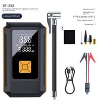Démarreur de saut 21MM avec compresseur d'air et batterie externe, démarreur de saut de batterie 800A avec gonfleur de pneus 150PSI, jusqu'à 7,5L essence et 5,0L