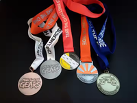 Médailles personnalisées en alliage de zinc double face, service de conception gratuit, médaille de marathon, médaille de boxe avec design personnalisé