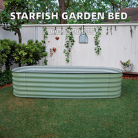 Kits de propagation modulaires TOPSTAR TS9002-2 en acier galvanisé avec supports de 17 pouces de hauteur pour pots de fleurs et jardinières (moderne) pour extérieur