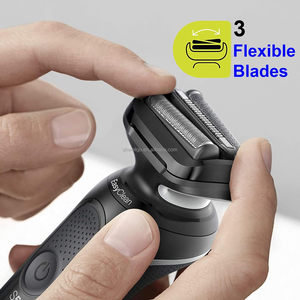 Tête de <span class=keywords><strong>rasoir</strong></span> électrique de remplacement en acier inoxydable pour <span class=keywords><strong>Braun</strong></span>, accessoire noir 53B Série 5/6, avec grille et lame de coupe - Product Image 3