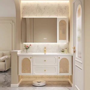Modern smart <b>makeup</b> bathroom cabinet <b>LED</b> <b>makeup</b> <b>mirror</b> for daily dressing in the bathroom - Product Image 5
