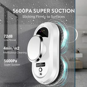 <span class=keywords><strong>Robot</strong></span> inteligente de limpieza de ventanas Máquina inteligente de limpieza de vidrio <span class=keywords><strong>Control</strong></span> remoto 5600Pa MEMS Modo de ruta Aspiradora - Product Image 2