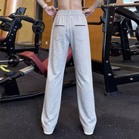 Pantalons de survêtement de sport OEM ODM personnalisés avec logos, élastique avant et taille arrière